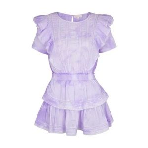 LoveShackFancy Purple Tie Dye Natasha dress NWOT